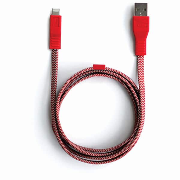 Neve 3ft Woven Lightning Cable to USB - Red
